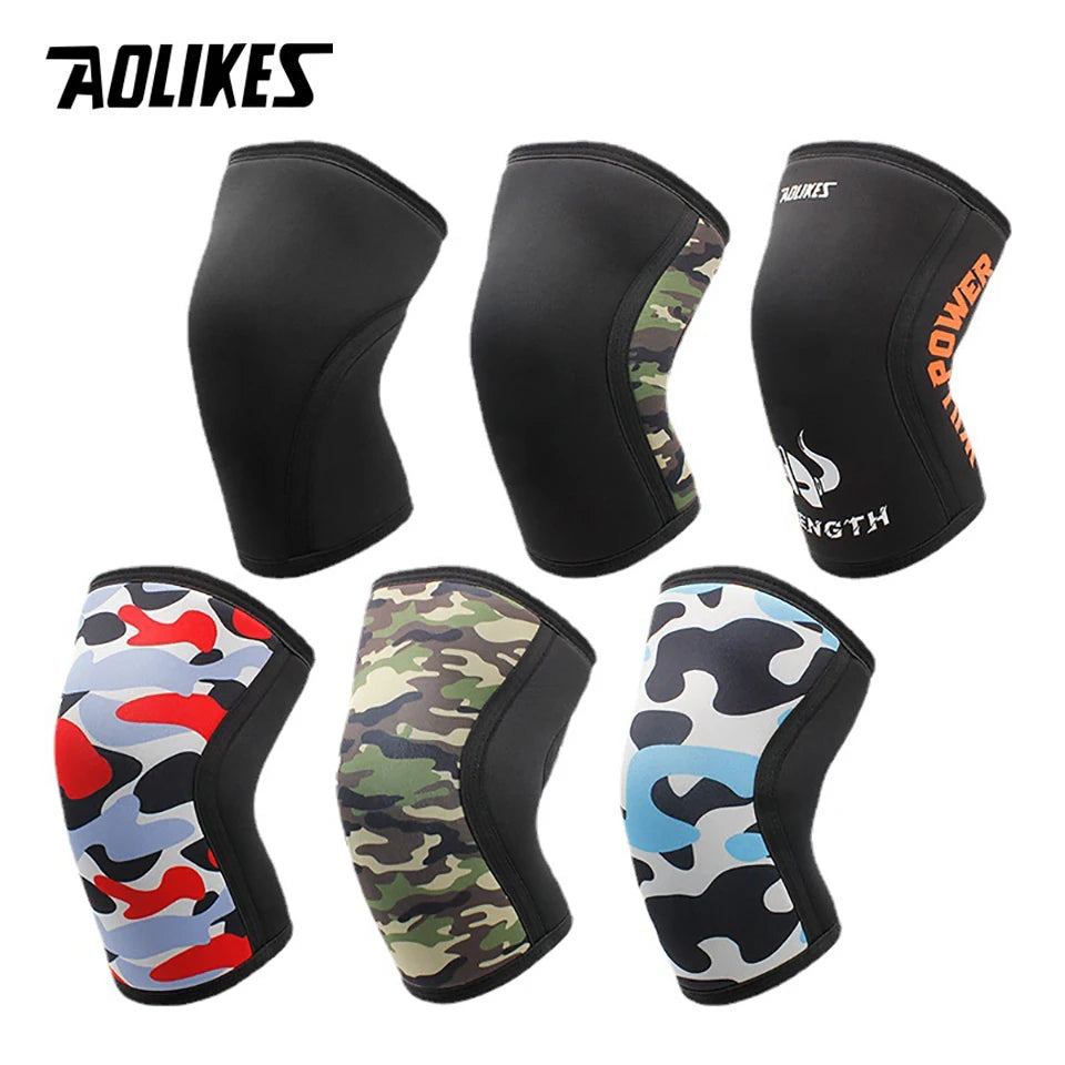 AOLIKES 1 Pair 7mm Neoprene Sports Kneepads (Comes With 2 Pads)