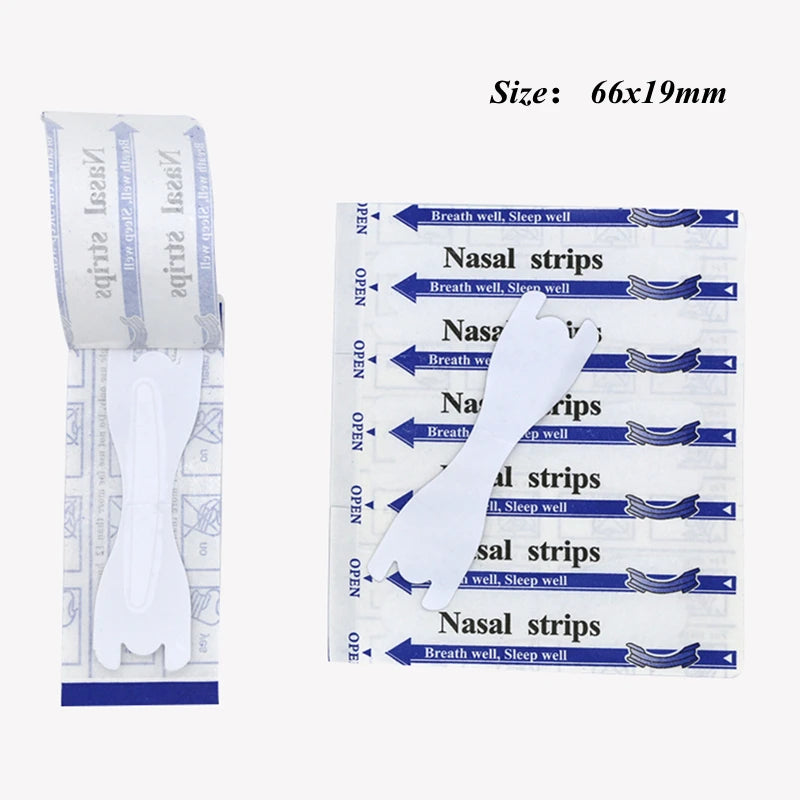 Transparent Nasal Strip Anti-Snoring Sticker - 50pcs